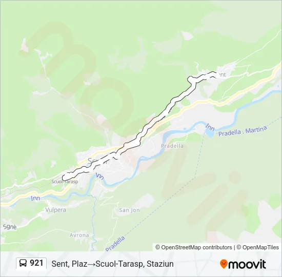 921 Bus Line Map