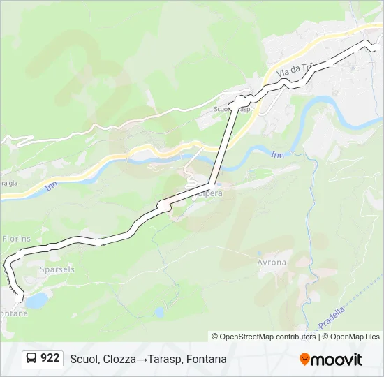 922 Bus Line Map