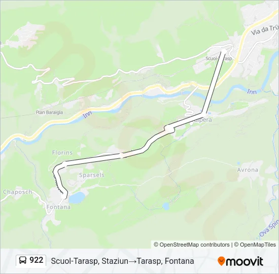 922 Bus Line Map