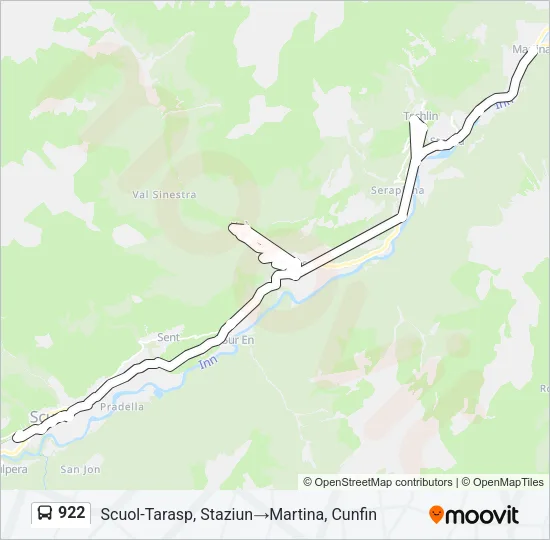 922 Bus Line Map