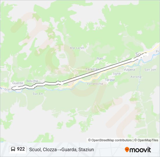 922 Bus Line Map
