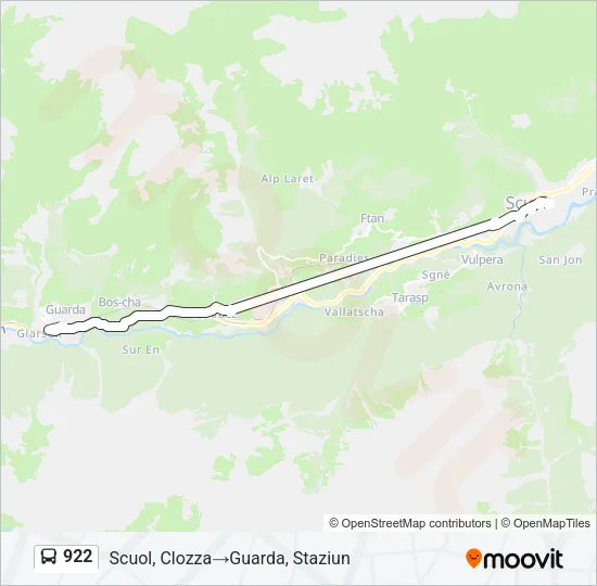 922 Bus Line Map
