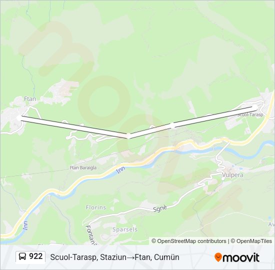 922 Bus Line Map