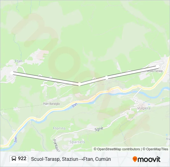 922 Bus Line Map