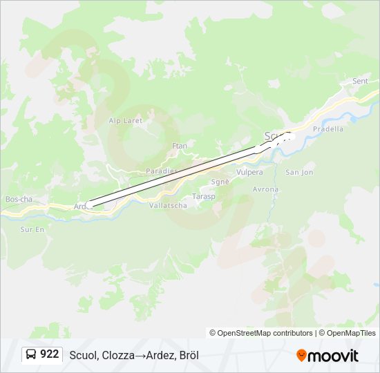 922 Bus Line Map