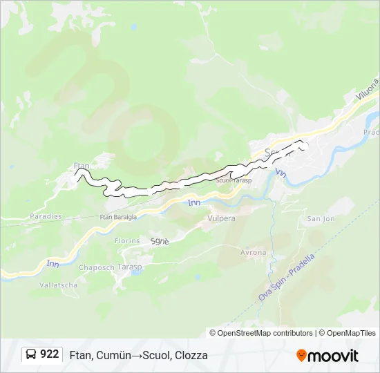 922 Bus Line Map