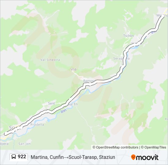 922 Bus Line Map