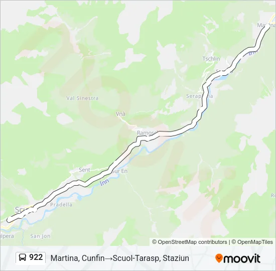 922 Bus Line Map