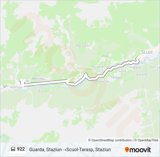 922 Bus Line Map