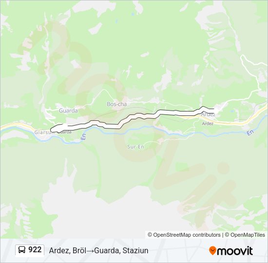922 Bus Line Map
