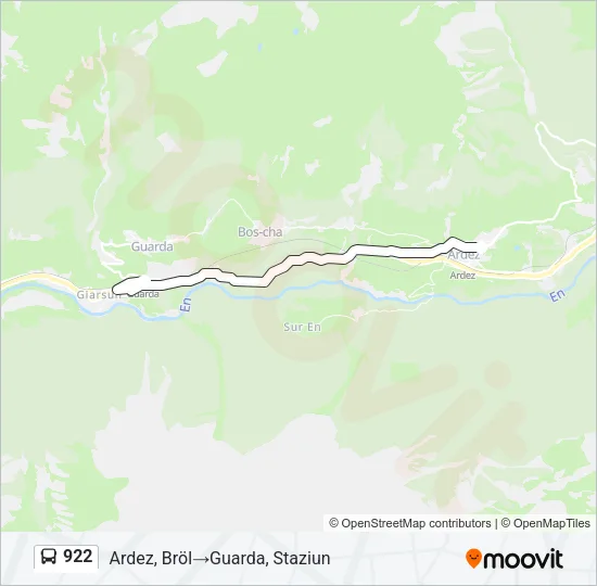 922 Bus Line Map