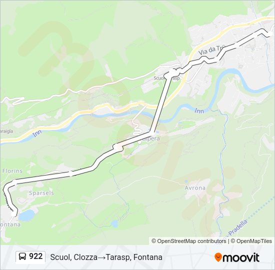 922 Bus Line Map