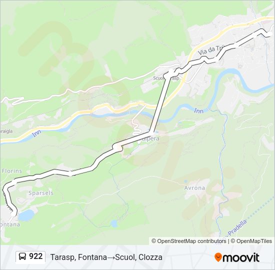 922 Bus Line Map