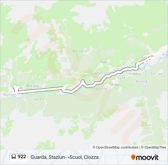 922 Bus Line Map