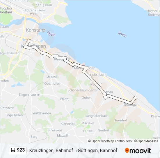 923 Bus Line Map