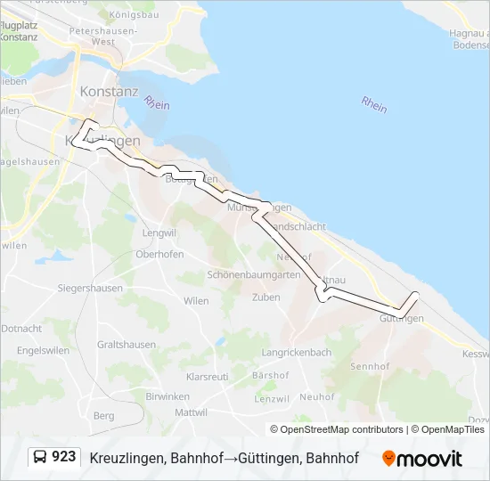 923 Bus Line Map