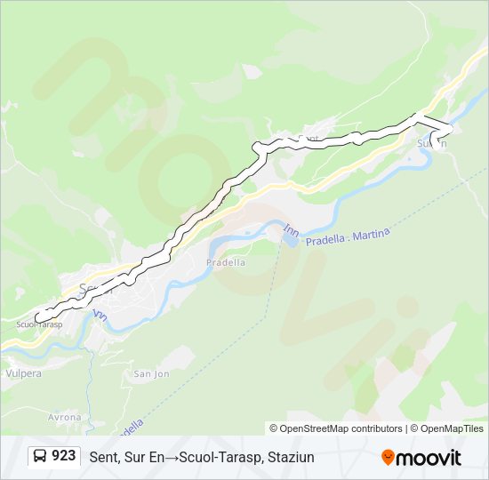 923 Bus Line Map