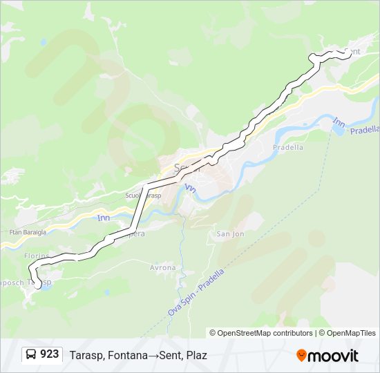923 Bus Line Map