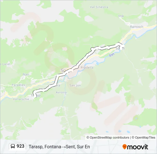 923 Bus Line Map