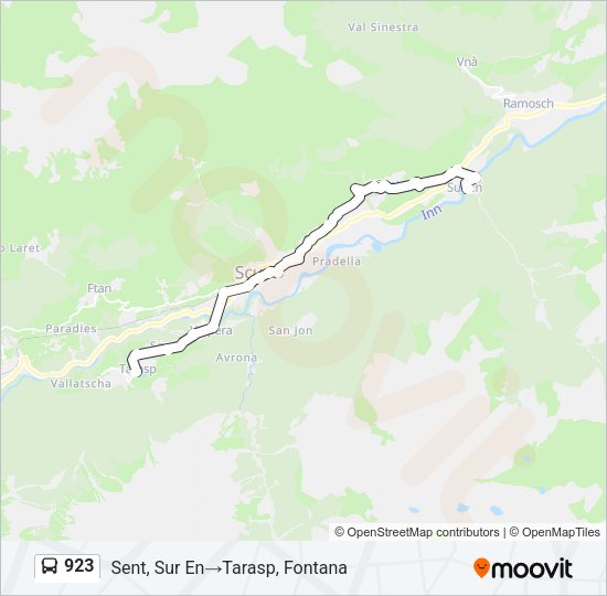 923 Bus Line Map