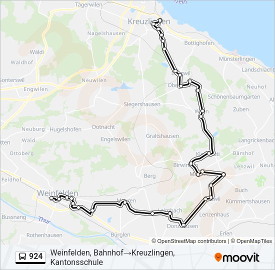 924 Bus Line Map