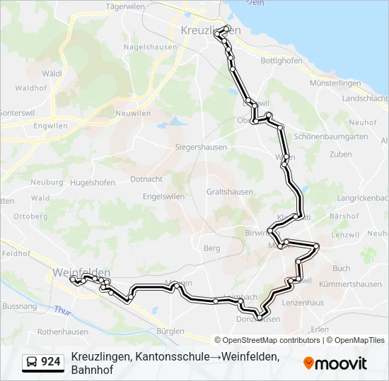 924 Bus Line Map