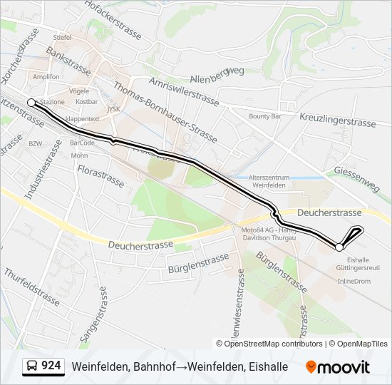 924 Bus Line Map