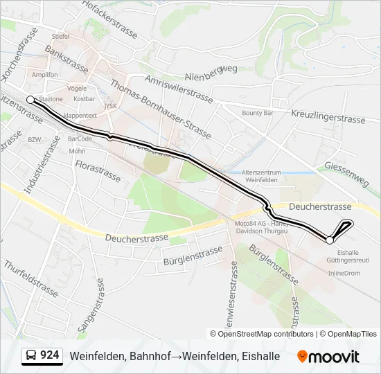 924 Bus Line Map
