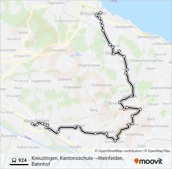 924 Bus Line Map
