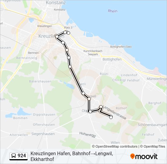 924 Bus Line Map