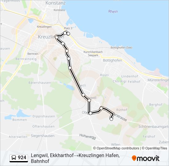 924 Bus Line Map