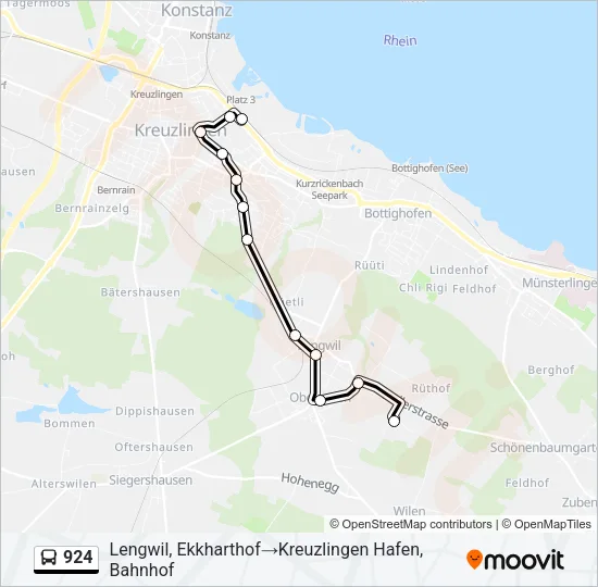 924 Bus Line Map