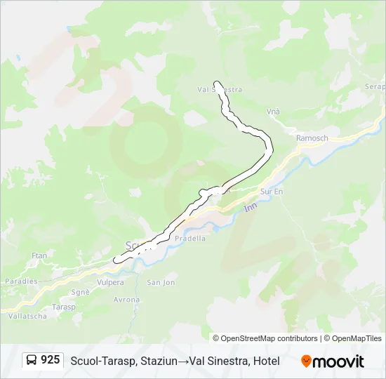 925 Bus Line Map