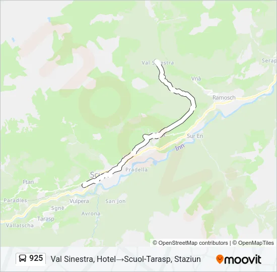 925 Bus Line Map