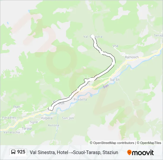 925 Bus Line Map
