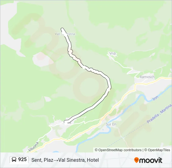 925 Bus Line Map