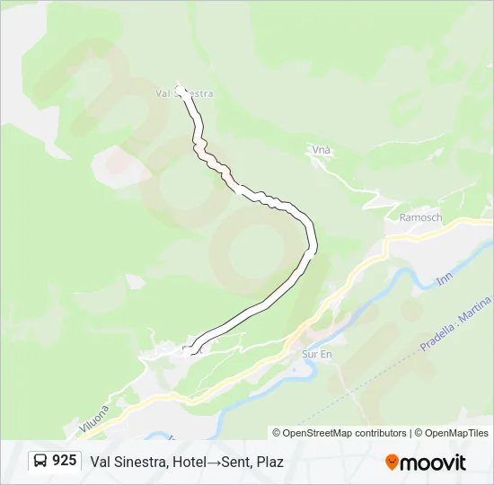 925 Bus Line Map