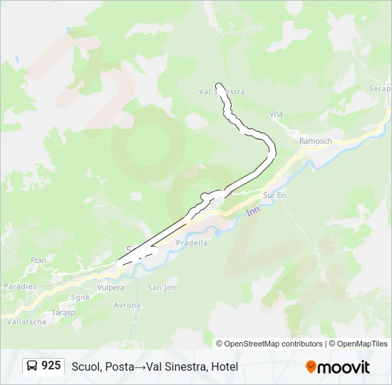 925 Bus Line Map