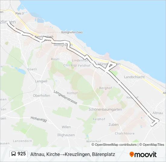 925 Bus Line Map