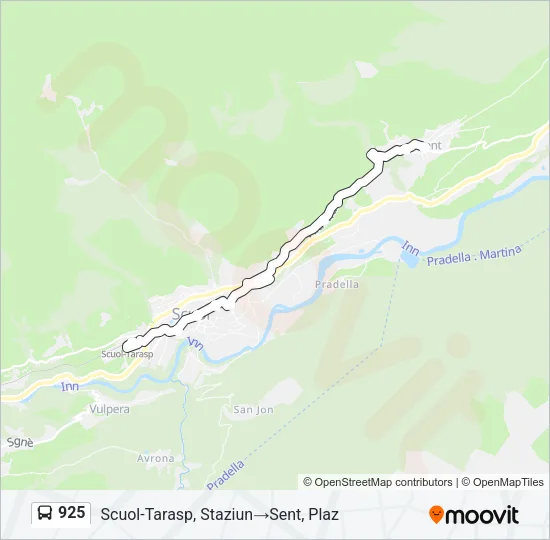 925 Bus Line Map