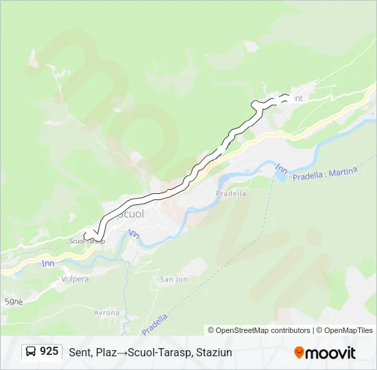 925 Bus Line Map