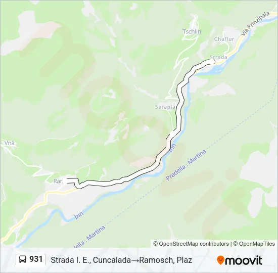931 Bus Line Map