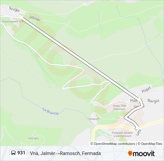 931 Bus Line Map