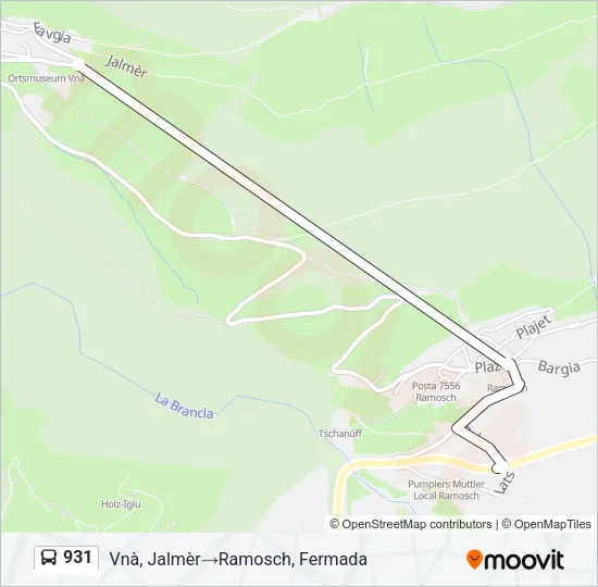 931 Bus Line Map