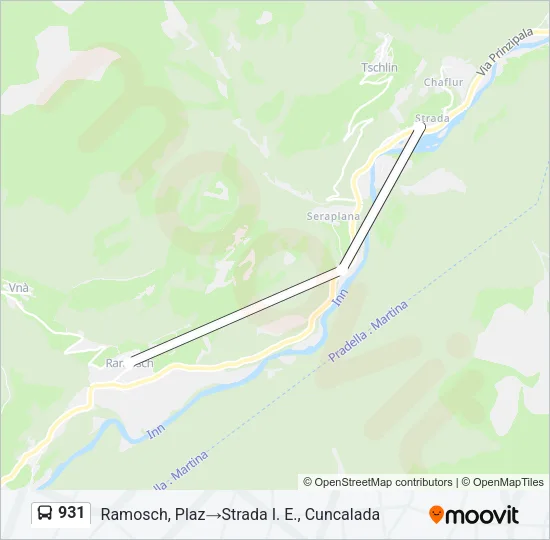 931 Bus Line Map