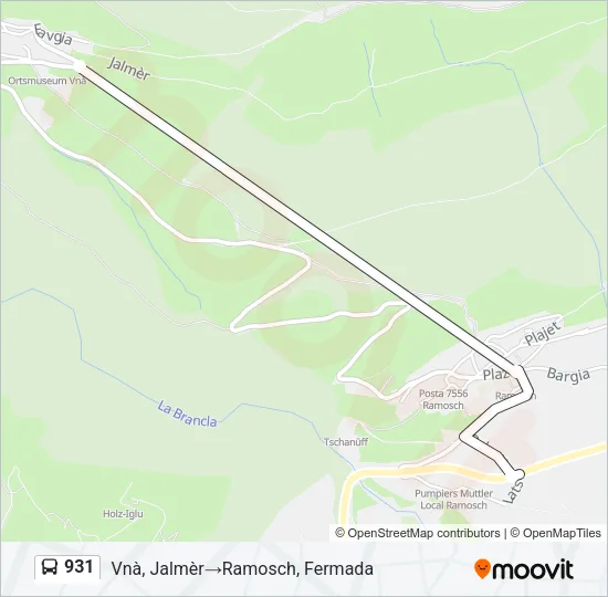 931 Bus Line Map