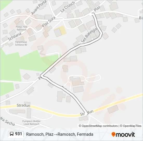 931 Bus Line Map