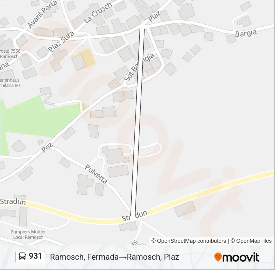931 Bus Line Map