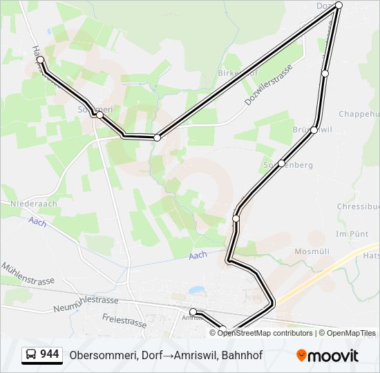 944 Bus Line Map