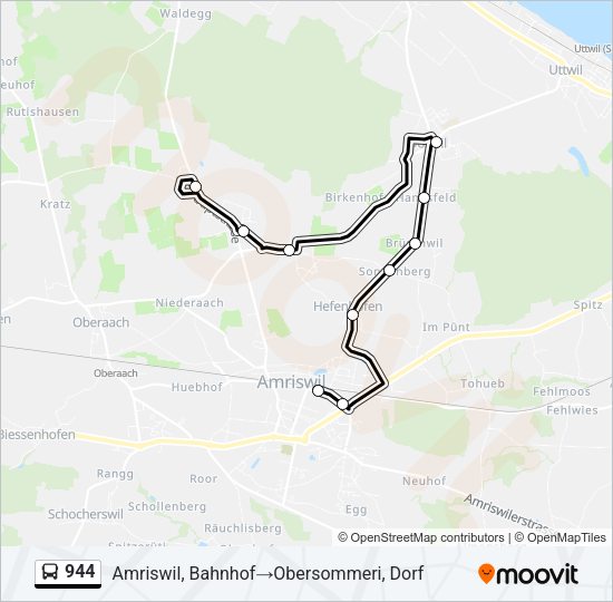 944 Bus Line Map